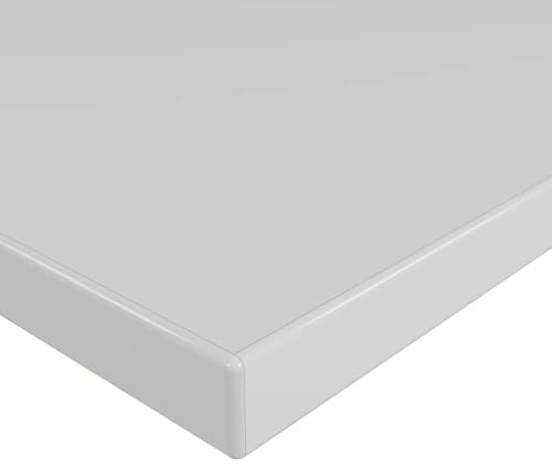 MySpiegel.de Tischplatte Holz Zuschnitt nach Maß Beschichtete Holzdekorplatte Hellgrau in 19mm Stärke (60 x 60 cm, Hellgrau)