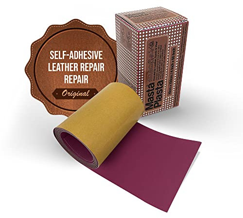 MastaPlasta Original Self-Adhesive Leather Repair Patch - Pink 150 x 10 cm (60 x 4in). Your Quick and Easy All-in-One Upholstery-Quality Leather Repair Kit for Sofas, Car Seats, Bags & DIY