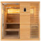 Home Deluxe - Traditionelle Sauna - Neola - 200 x 160 x 200 cm - für 5 Personen - Fichtenholz, inkl. Saunaofen I Dampfsauna Aufgusssauna