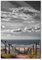 Pixxprint Quadro in vetro | Murale in vero vetro | Strada verso la spiaggia al mare | 40 x 60 cm | con sospensione e distanziatore