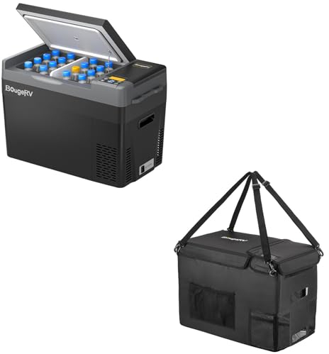 BougeRV CRPRO 29L Kompressor-Kühlbox (Schwarz) mit Aufbewahrungstasche für CRPRO30 Kühlbox