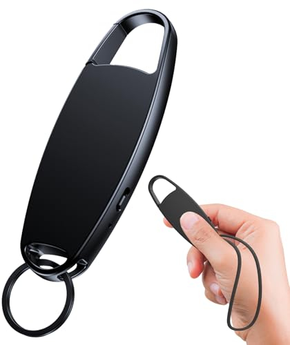 Vandlion 64GB Diktiergerät Mini, 1536Kbps Aufnahmegerät Digitales mit Spracherkennung, USB C Voice Recorder mit Rauschunterdrückung für Vorlesungen Interviews Meetings Klasse