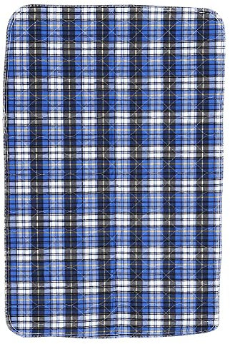 3 Farben Wiederverwendbare Waschbare Einlage, eine Saugfähige Einlage ältere Babys, Inkontinenzeinlage, 3 Schichten (Blau kariert)