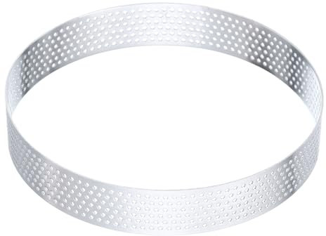 Kvartsman rostfritt stål tart-ringar 11 cm perforerad metallcirkel bakning dessert mousse rund tårtring non-stick för köket hemma mat osttillverkningsverktyg