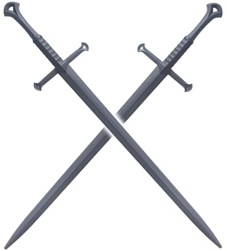 Pack 2 Epees en Plastique Le Seigneur des Anneaux Epee Anduril en Polypropylene Epee Sabre Entrainement