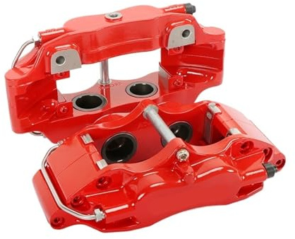 DOQUAMNEX Brake Caliper Racing Upgrade Brake Parts 4 Pot Caliper kit with 330mm Disc Rotor Fit for Peugeot 208 Car Calipers(Caliper)