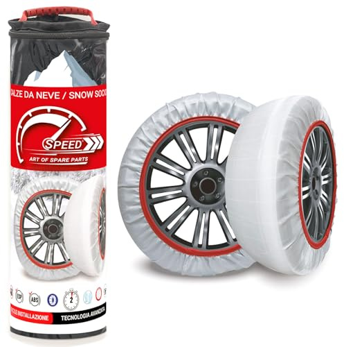 Speed Calze da Neve OMOLOGATE EN 16662-1 per Pneumatici GOMME 225/55 R 19