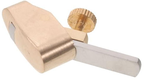 Mini Wood Planer Violin Plane Tool for Fingerboard, Golden Metal | High Wear Resistance Size, 8mm Compact Craft for Bridge Fitting and DIY Woodworking Projects