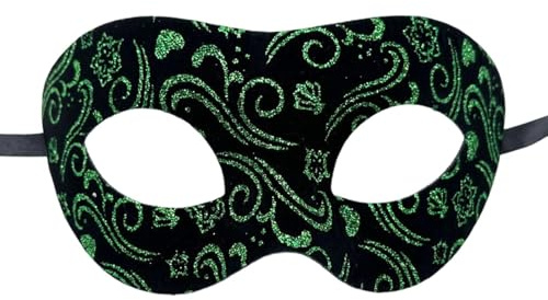 Masquerade Measkfor män – 17,5 × 8,3 cm PVC elegant ansikte mawsk, halloweenkostym e | Style gotisk fest moms, justerbar lätt karneval ögonskydd, fin klänning bolltillbehör, cosplay Ma