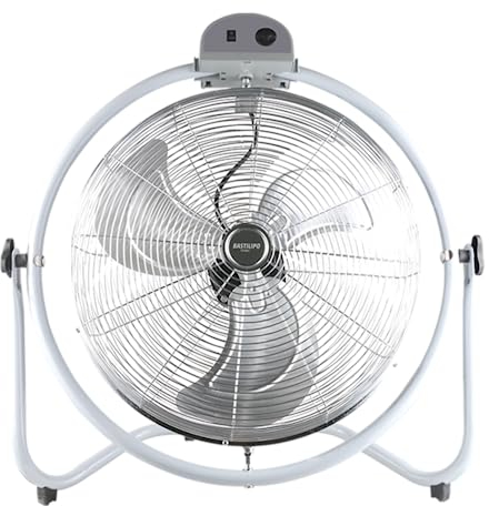 Bastilipo - Ventilateur industriel oscillant 50 cm, 3 vitesses, 140 W, modèle Monsul