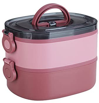 Fiambrera, caja Bento de almuerzo, capas apilables a prueba de fugas, cajas bento térmicas de acero inoxidable, cajas de comida portátil de gran capacidad para niños, hombres, mujeres, adultos