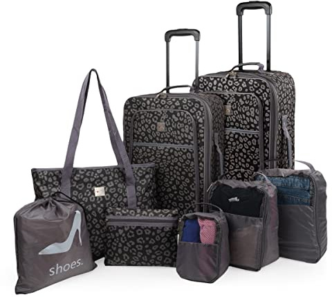 ITACA - Set Valigie Morbide. Set Valigia Bagaglio a Mano - Durevole Trolley Bagaglio a Mano - Set Trolley. Set di Valigie, Grigio