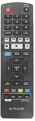 ALLIMITY AKB73735801 Remplacer la Télécommande adaptée à LG Blu-Ray Disc Player UBK90 UP970 UBK80 BP430 BP735 BP450 BP550 BP556 BP630 BP640 BP736 BP230 BP440 BP530R BP540 BP630S BP440K