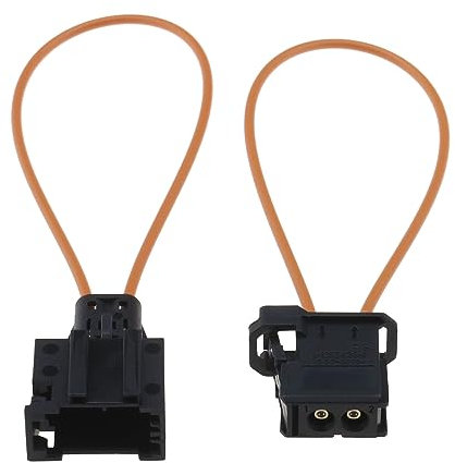 eMagTech 1 Set Outil de Diagnostic d'adaptateur Mâle et Femelle de Contournement de Connecteur Boucle de Fibre Optique Most pour Systèmes de Radio et Navigation Audio d'automobiles