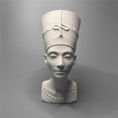Statua della regina Nefertiti Busto Nefertiti Collezione Testa di Nefertiti Figura in gesso Figura Mitologia Scultura per Soggiorno Casa Mensola Decorazione, Moderna Decorazione per la Casa Schizzo