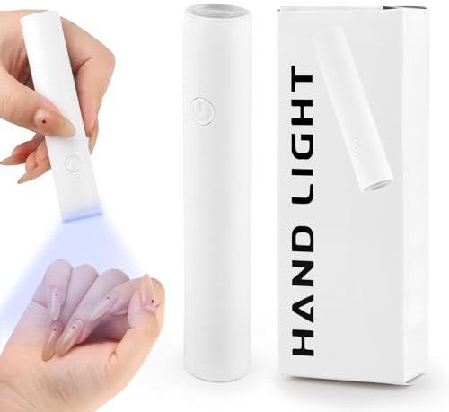 KEWUZY U V Lampe für Gelnägel Wiederaufladbar, Mini U V Lampe, Wiederaufladbar Mini UV Lampe Nägel, LED Nagellampe Nageltrockner Nägel für Nagellack Aufbaugel Nail Tips, Geschenke für Frauen