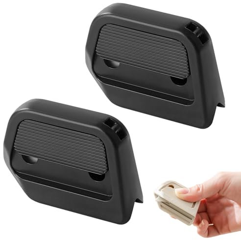 Mini Ceramic Paper Cutter, Safe Ceramic Box Cutter, Pocket Sized, Stays Sharp Up to 10X Longer, Keychain Box Opener (Black,2 Pcs)