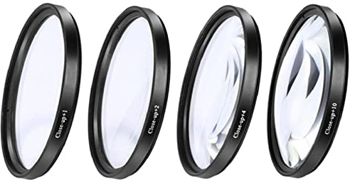 ZGUZMCMK Set Filtri Close Up per Fotocamera Lenti Aggiuntive Ingrandimento con Vetro Ottico Accessori Adatti per Scatti Dettagliati Studio, 72 mm