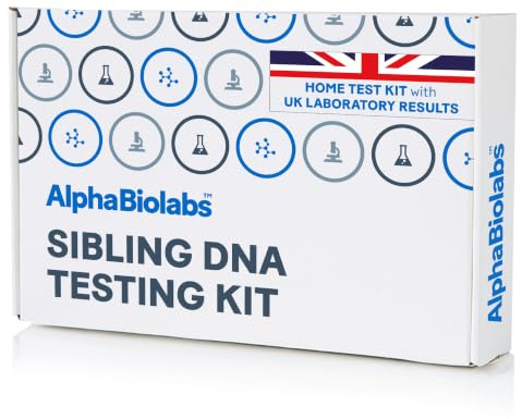 AlphaBiolabs Home Sibling DNA Test - Fast Next Day Results - UK Laboratory