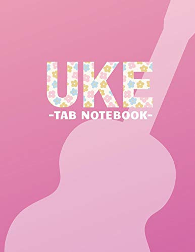 Uke Tab Notebook: Blank Ukulele Tablature Book With Chord Diagrams
