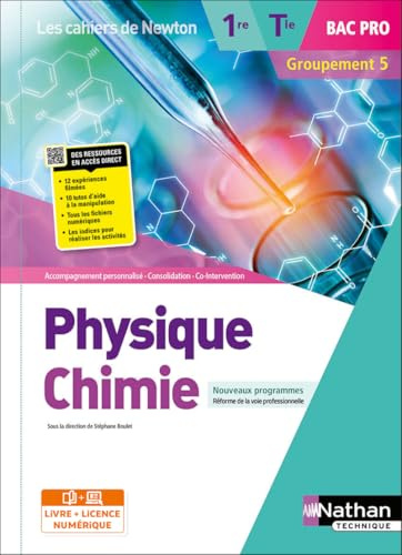 Physique-Chimie - 1re/Terminale Bac Pro - Groupement 5 - Coll. Les cahiers de Newton