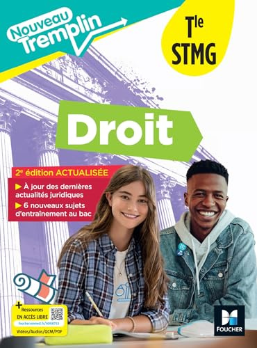 Nouveau Tremplin - Droit - Tle STMG - Éd. 2026 - Livre élève