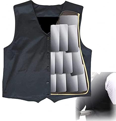 ZRHXG Invisible Stab Stab Résistant Vêtements Résistant à Couteau Vêtement Tactique Sécurité Vest Manganèse Steel Poisson Échelle Armure Adulte Mâle Homme Protection de la Poitrine