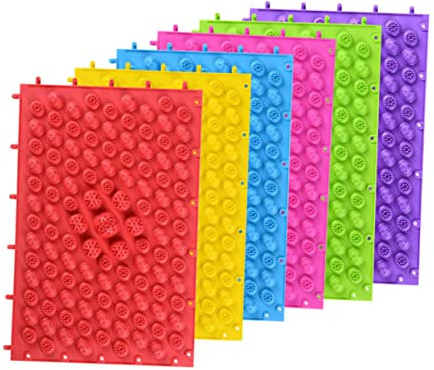 SOESFOUFU Esterilla Masaje Acupresión Para Pies Tpe Flexible Alivio De Fatiga y Circulación Para Oficinistas y Personas Mayores