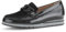 Gabor Damen Klassische Ballerinas, Frauen Flats,Moderate Mehrweite (G),Pumps,Halbschuhe,Sommerschuhe,Slipper,schwarz (Uni+Lack),41 EU / 7.5 UK