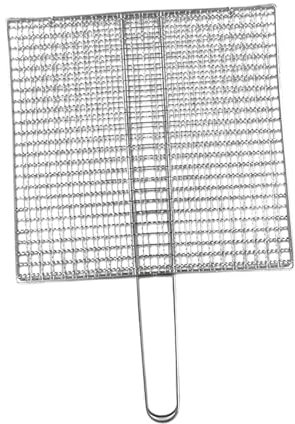 Dualoai Cesta para Parrilla de Barbacoa, Red para Parrilla de Barbacoa, Cesta para Asar Pescado y Verduras, Clip para Parrilla de Barbacoa, Delgada y m
