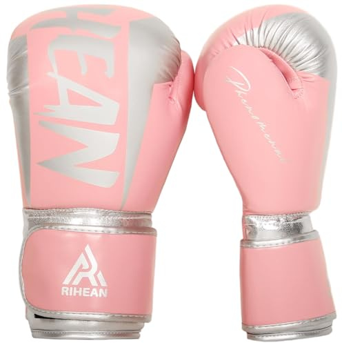 Boxing Training Gloves for Men Women Kids | Premium Quality, Lightweight, Shock Absorbent Boxing Gloves for Boxing, MMA, Muay Thai, Kickboxing | Speed Series 14oz Pink