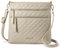 LOVEVOOK Crossbody Bag Damen Umhängetasche Klein Handtasche Damen Mittelgroß PU Leder Schultertasche Elegante Shoulder Bag Women Fashion Handy Tasche für Büro Reisen Party Freizeit Beige