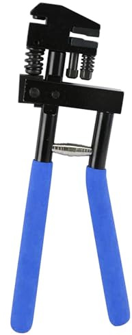 FreeTec 2 in 1 Ø5 mm Absetzzange Karosserie, 290mm Loch und Absetzzange, Karosserie Abkantzange Lochzange Blech Blechzange Blechlocher Falzzange zum Lochen und Falzen für Auto Reparatur