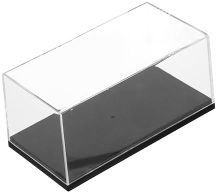 HOOTNEE Caja de Exhibición para Modelos de Autos 1:43 de Acrílico Fuerte y Estable, Estuche Transparente para Mostrar y Proteger Coches de Juguete
