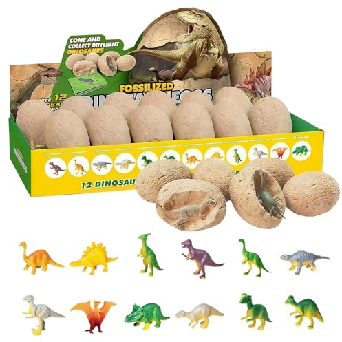 Kit d'excavation de dinosaures pour enfants, œufs de dinosaure, à déterrer, jouet pour anniversaire, Pâques, garçons et filles à partir de 3, 4, 5, 6, 7, 8, 9, 10