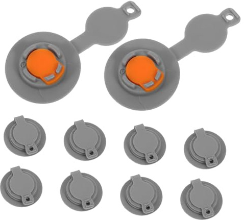 JECOMPRIS Valvola Gonfiabile Tpu 10 Chiusura Ermetica per Materasso ad Aria e Kayak, Kit Sostituzione Valvola per Attrezzatura da Campeggio e Outdoor