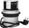 ORNO OR-AE-1342(GS) Versenkbare Einbau Steckdosenleiste 3-Fach + 2X USB Ladegerät 3680W, Ø10cm, Anschlussfertig mit 1,5m Schuko kabellänge
