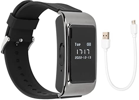 Orologio con Registratore Vocale, Registratore Ad Attivazione Vocale 1080P Impermeabile, per Incontri Sportivi, Riduzione del Rumore, Riproduzione HD, Orologi Elettronici (64G)