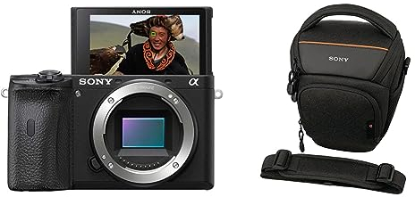 Sony Alpha 6600 | APS-C Spiegellose Kamera (Schneller 0,02s Autofokus, optische 5-Achsen-Bildstabilisierung im Gehäuse) + Tasche LCS-AMB
