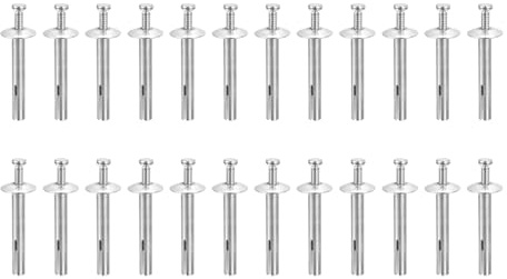 DTGN 1/4 x 1-1/2(D x L) Hammer Drive Nail - 100Pack - Good for Concrete Drywall - Carbon Steel Drive Expansion Anchors - Silver