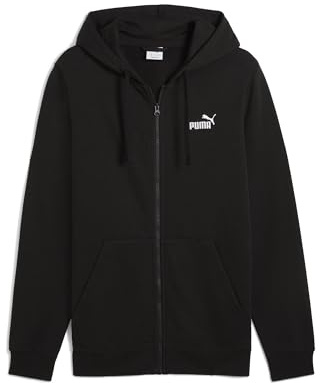 PUMA ESS No. 1 Logo Full-Zip Hoodie TR, Vestes Sweat Homme, PUMA Black, M