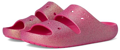 Crocs Womens Classic Iridescent Glitter Sandals