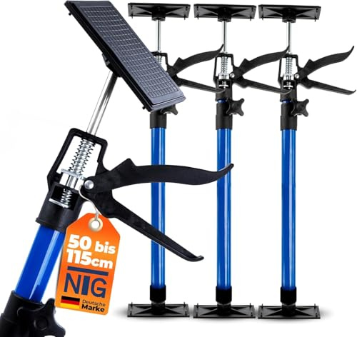 NTG enhandsstöd 50–115 cm till 30 kg – monteringsstöd, takstöd, 3 stycken