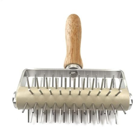 Docker para masa - Rodillo acoplador para masa para pizza | Herramienta perforadora de pizza de acero inoxidable | Rodillo de repostería con púas, perforador de rodillo para Pizza con mango para paste