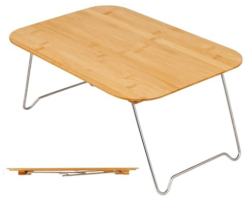 Generisch Mesa de camping plegable, mesa de jardín de madera maciza, mesa de barbacoa | Mesa de picnic portátil para barbacoa jardín Tailgating viajes