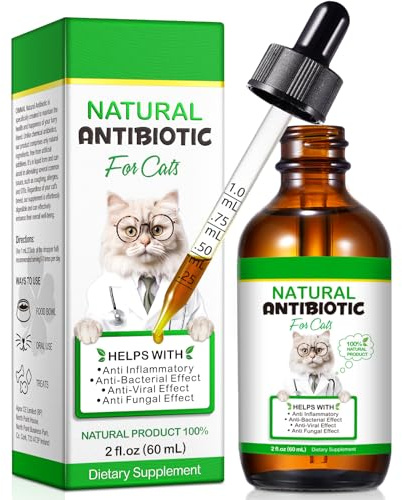Cat Immune Support Drops – Herbal Liquid Supplement with Echinacea, Honeysuckle & Apple Cider Vinegar | Helps Maintain Normal Immune Function, Skin & Coat Health, and Digestive Comfort | 60ml