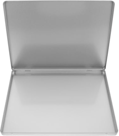 BESTonZON Caja Organizadora de Archivos A4 Metálica con Tapa | Contenedor de Almacenamiento Multiusos Resistente para Documentos, Fotos y Recibos