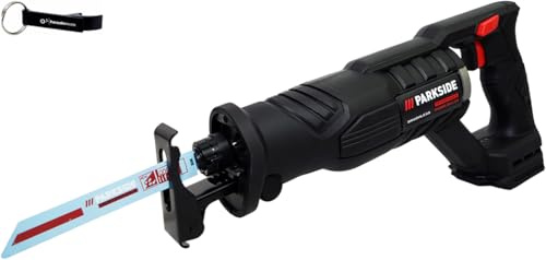 HEADNMORE Parkside Performance Scie sabre sans fil 20 V PSSAP 20-Li (sans batterie) + porte-clés