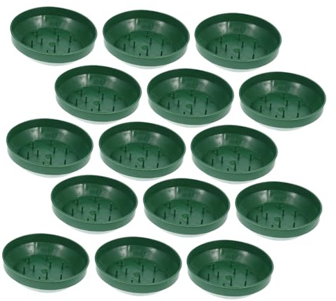 NUOBESTY 25 Piezas Cuencos Plásticos Redondos para Arreglos Reutilizables Base Duradera para Centros de Mesa Bodas y Fiestas Soporte Floral Sencillo y Elegante para Eventos