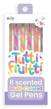 Ooly Scented Tutti Fruitti Color Changing Gel Pens Set of 6-1.00mm NIB, Color Changing as you Write, Pens for Kids and Adults, Art and Stationery Supplies